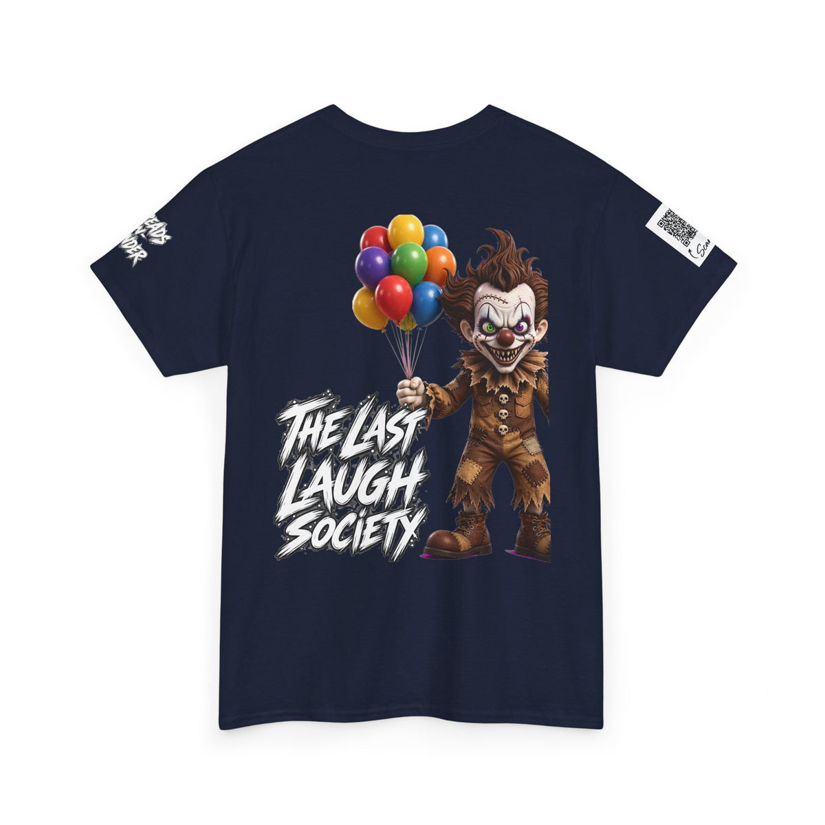 The Last Laugh Society Tee #120 — Carnival Clown Horror Graphic T-Shirt