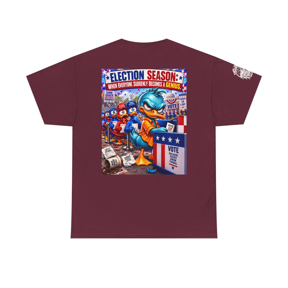 Election Season — When Everyone Suddenly Becomes a Genius Back Graphic Tee