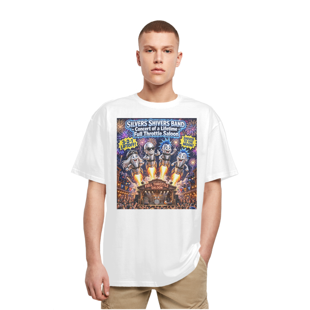 The Silver Shivers Band Heavy Oversized T-Shirt