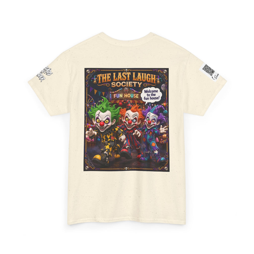 The Last Laugh Society Tee #122 — Carnival Clown Horror Graphic T-Shirt