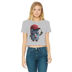 ANGRY CAN MAN 3.0 Classic Women's Cropped Raw Edge T-Shirt