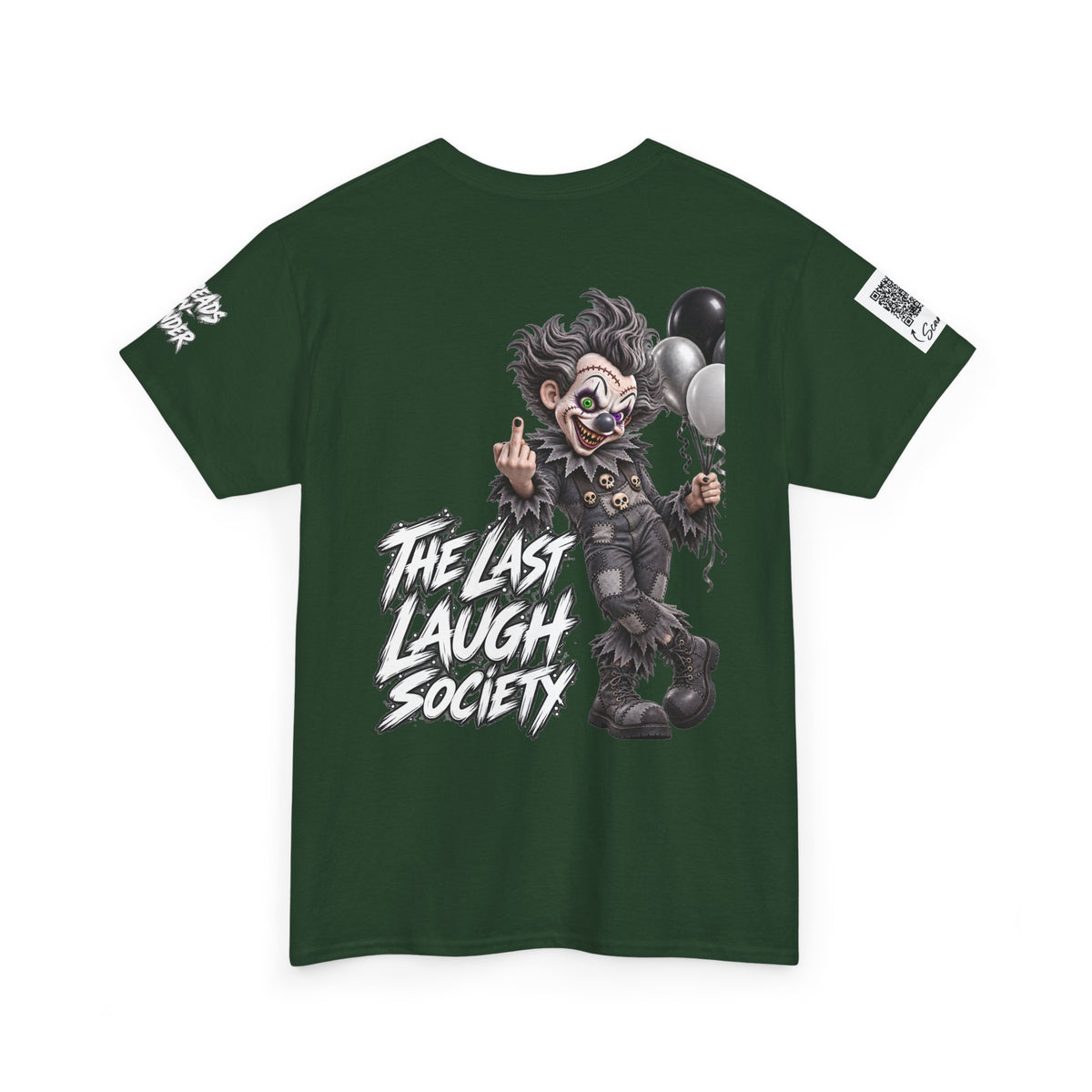 The Last Laugh Society Tee #119 — Carnival Clown Horror Graphic T-Shirt