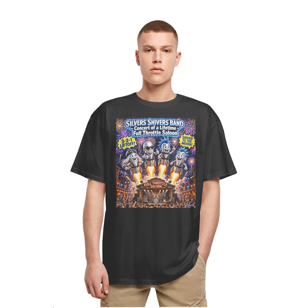 The Silver Shivers Band Heavy Oversized T-Shirt