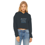 ANGRY CAN MAN 2.0 Ladies Cropped Raw Edge Hoodie