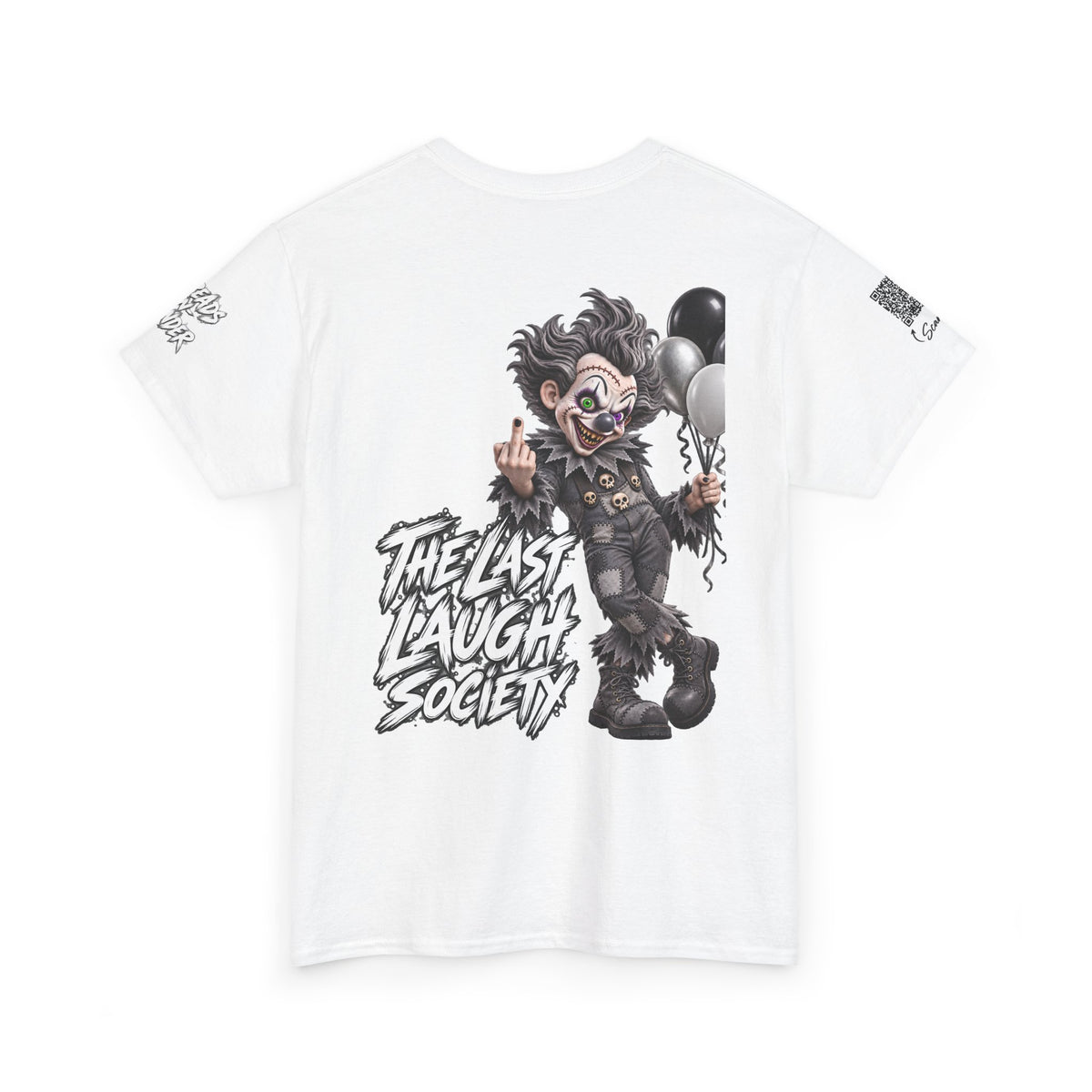 The Last Laugh Society Tee #119 — Carnival Clown Horror Graphic T-Shirt