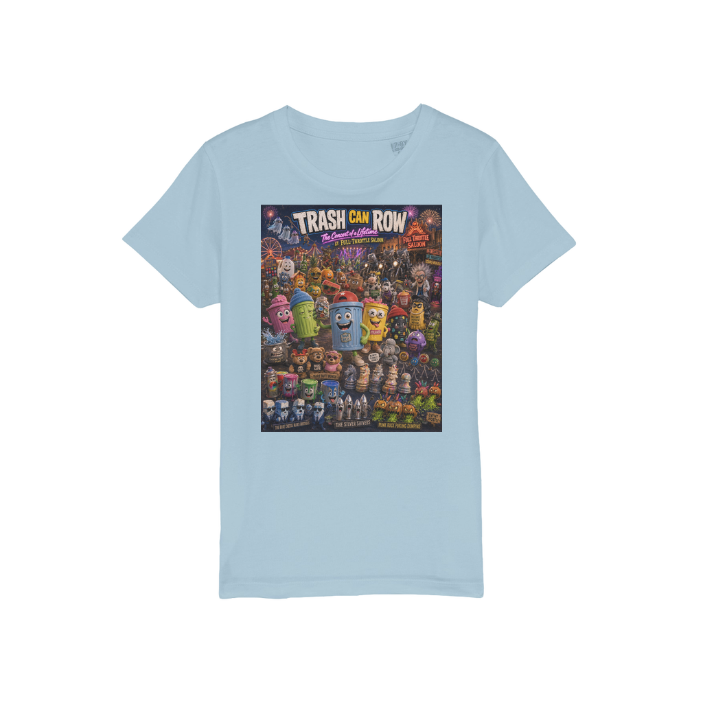 Trash Can Row CONCERT FOR A LIFETIME Organic Jersey Kids T-Shirt
