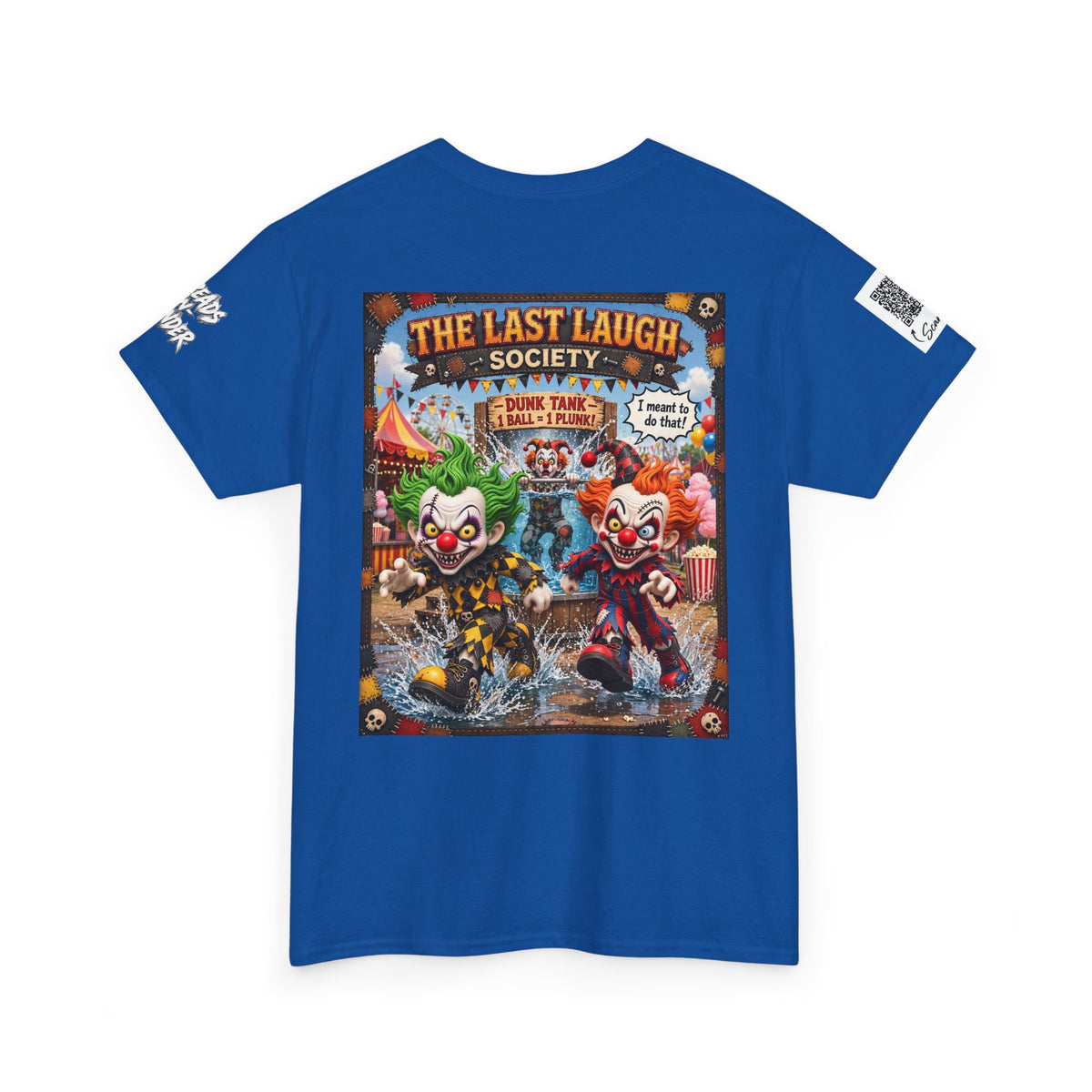 The Last Laugh Society Tee #131 — Carnival Clown Horror Graphic T-Shirt