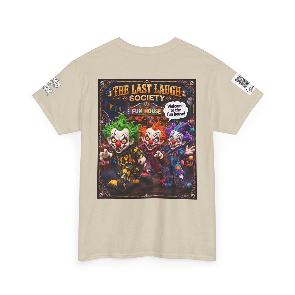The Last Laugh Society Tee #122 — Carnival Clown Horror Graphic T-Shirt
