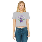 TRASH CAN MAN Classic Women's Cropped Raw Edge T-Shirt