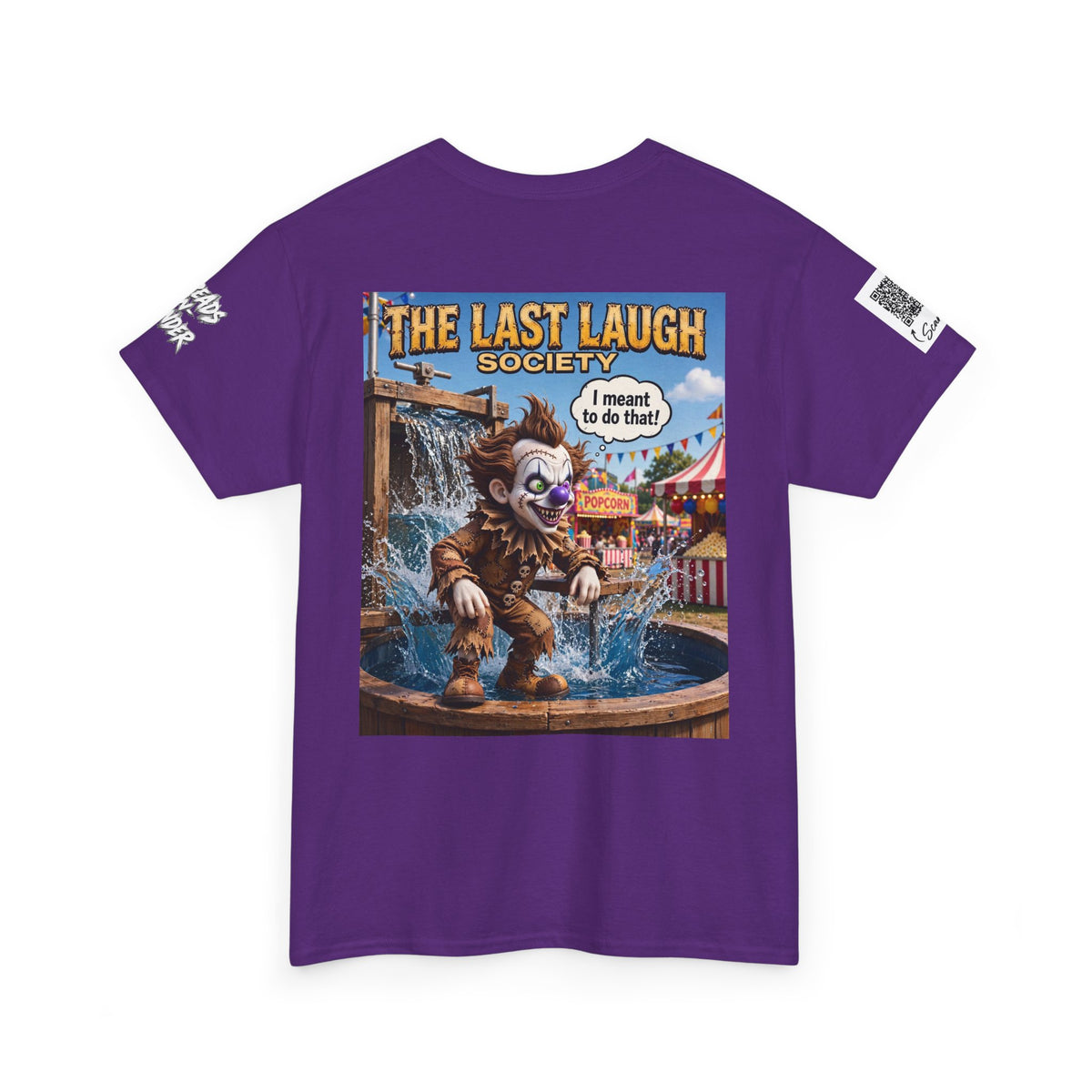 The Last Laugh Society Tee #113 — Carnival Clown Horror Graphic T-Shirt