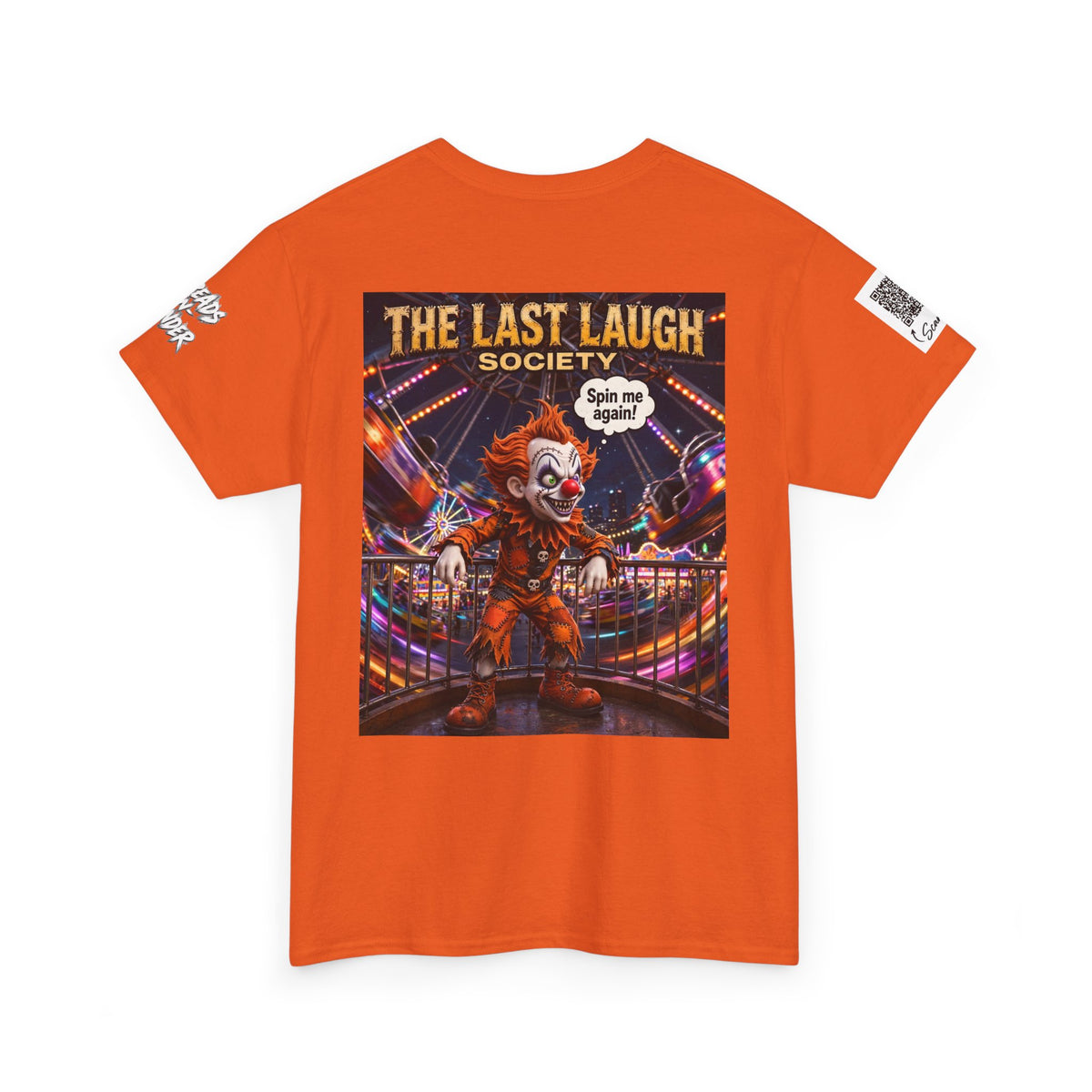 The Last Laugh Society Tee #163 — Carnival Clown Horror Graphic T-Shirt