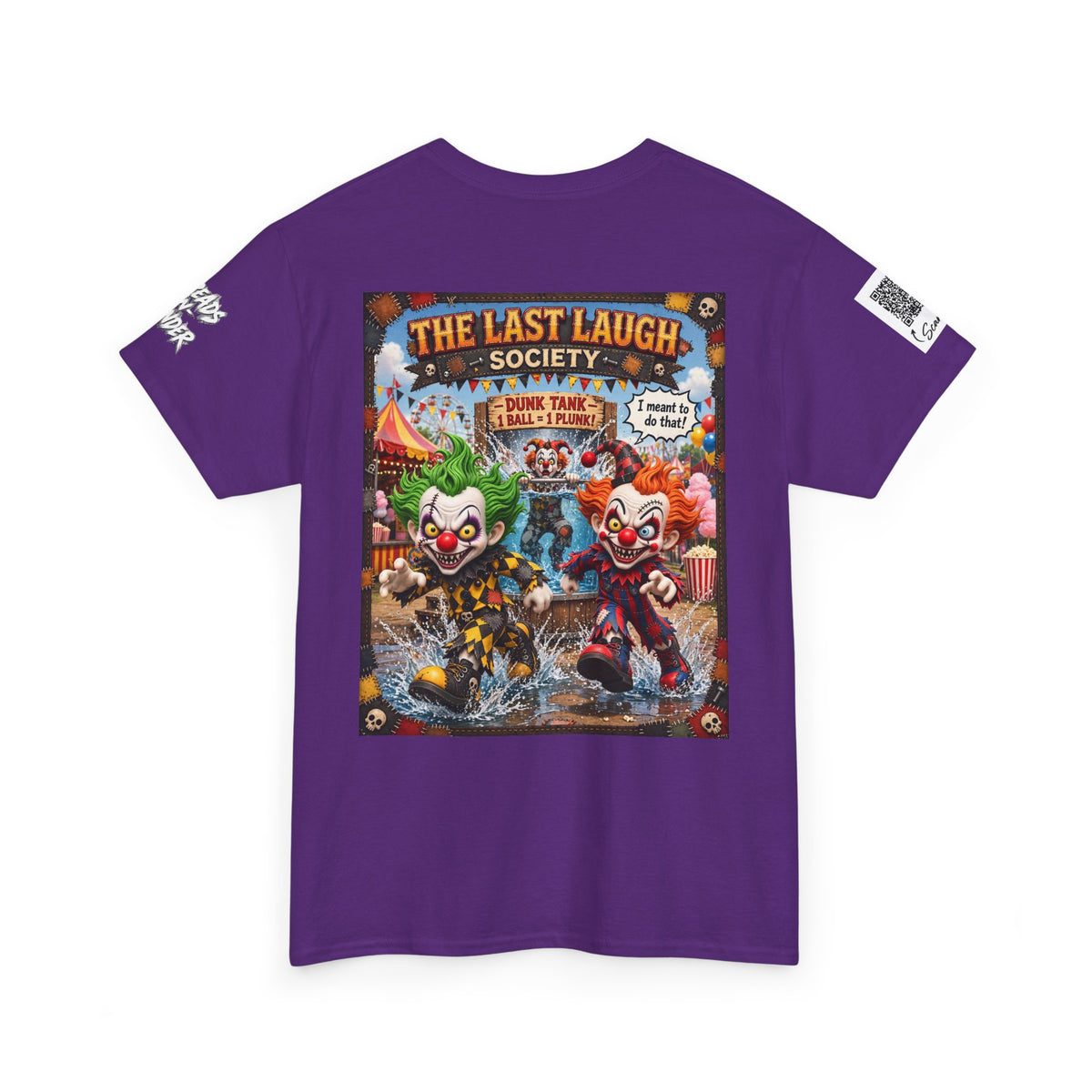 The Last Laugh Society Tee #131 — Carnival Clown Horror Graphic T-Shirt