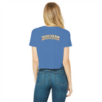 Trash Can Row – Classic Women's Cropped Raw Edge T-Shirt