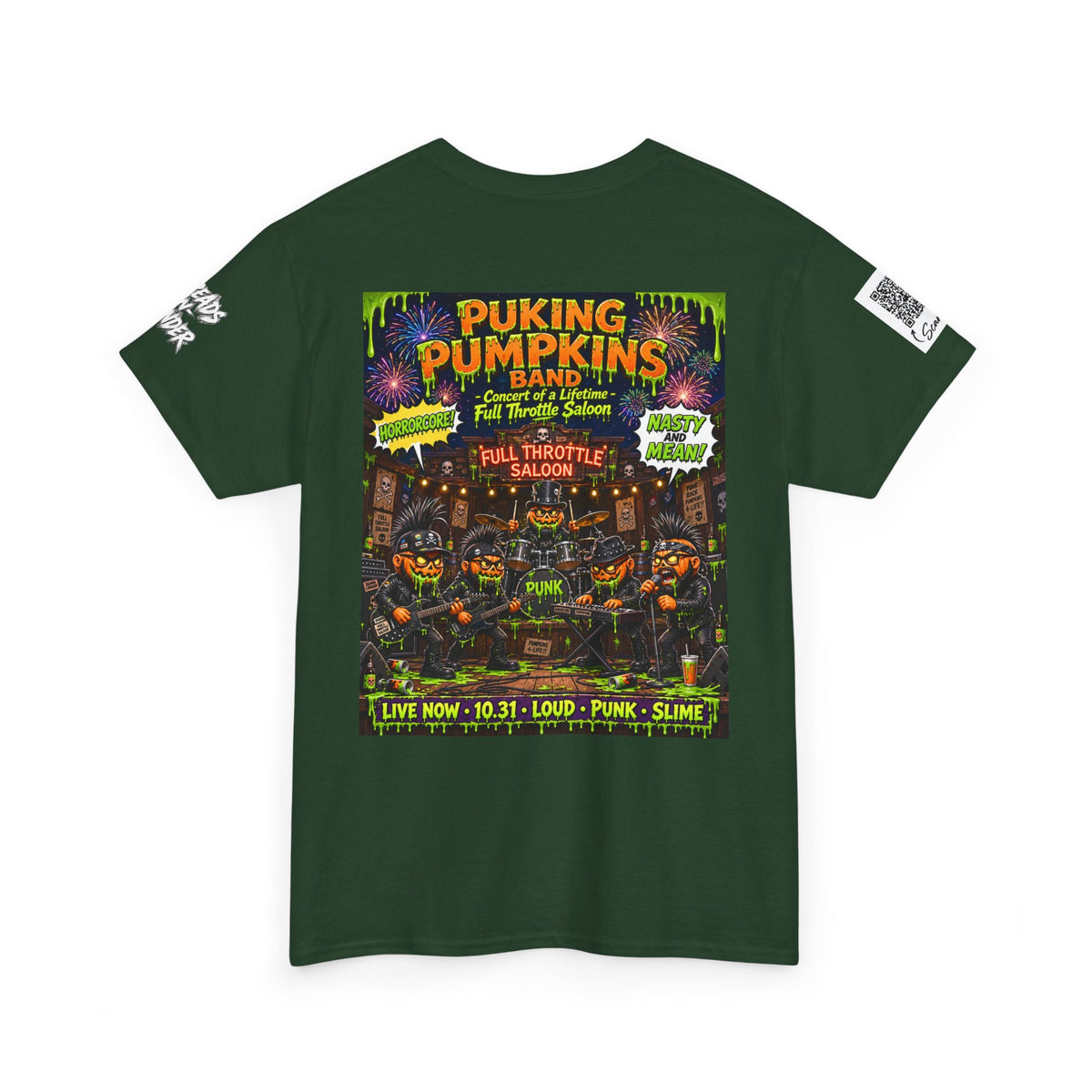 The Puking Pumpkins Punks #2 — Concert of Life - Horror Graphic T-Shirt