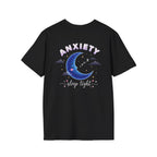 Anxiety Moon T-Shirt — 'Sleep Tight' Cute Moon & Stars Relaxation Tee