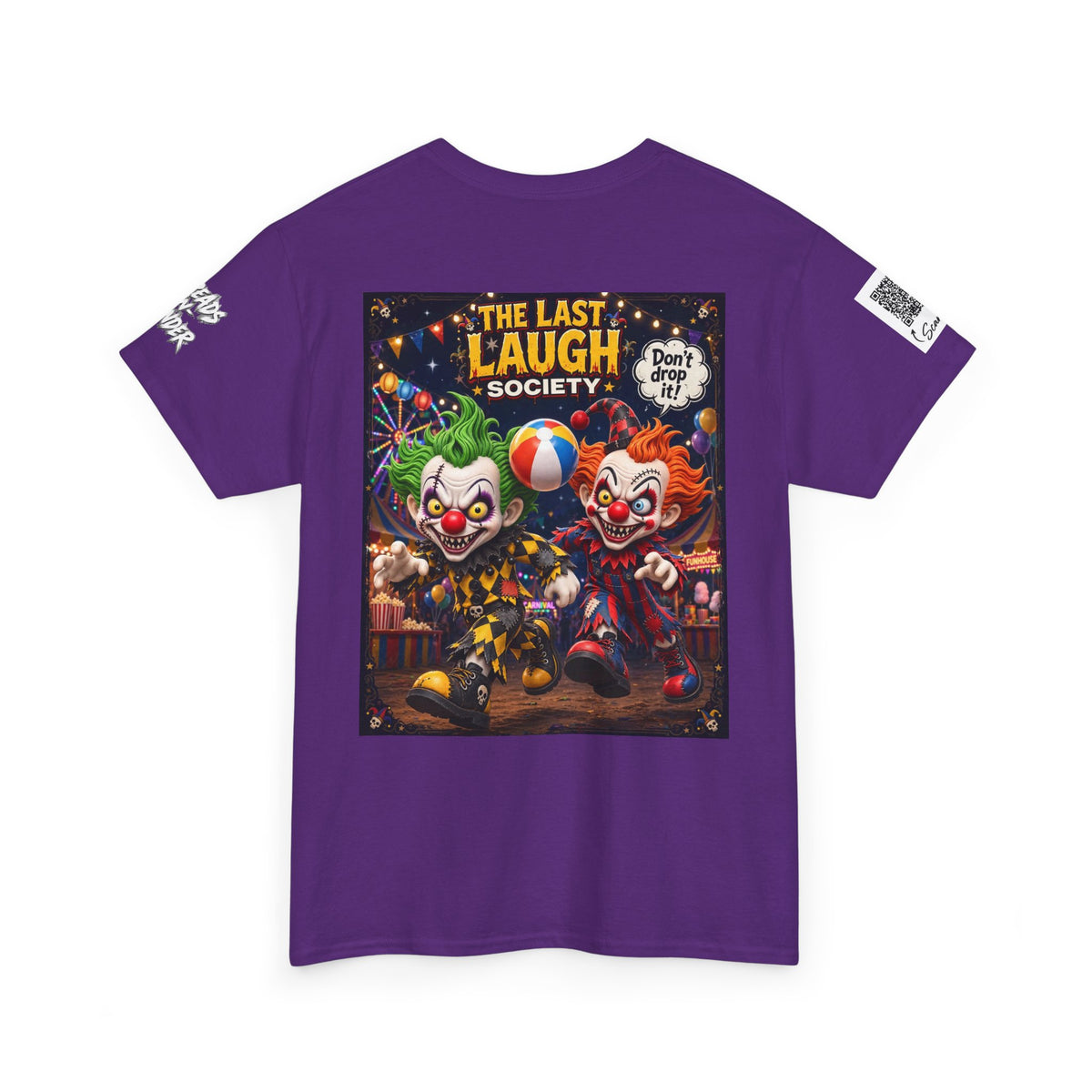 The Last Laugh Society Tee #137 — Carnival Clown Horror Graphic T-Shirt