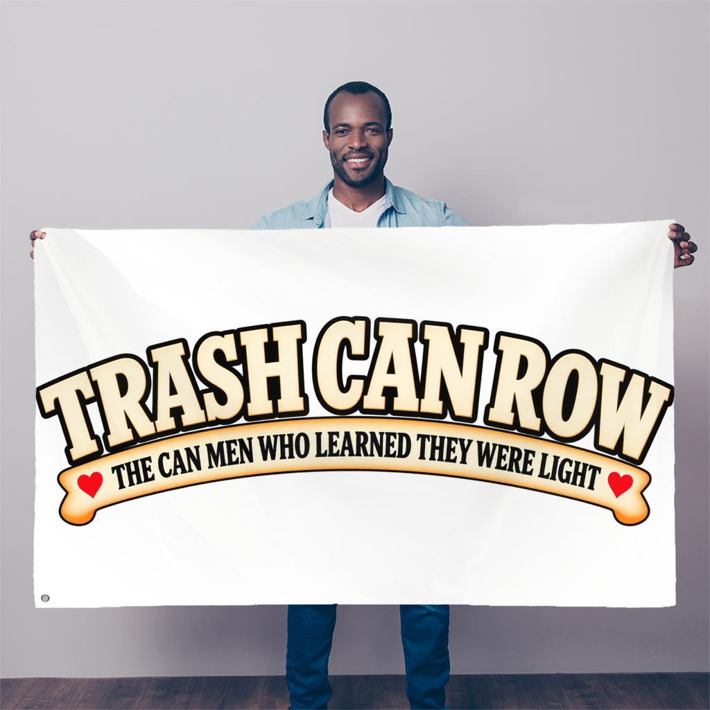 Trash Can Row Sublimation Flag