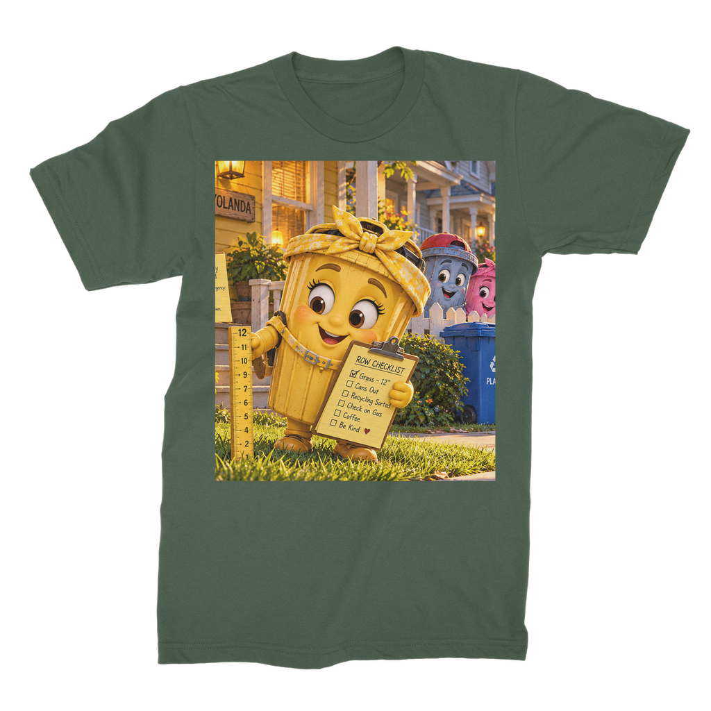 Trash Can Row Unisex Cotton T-Shirt
