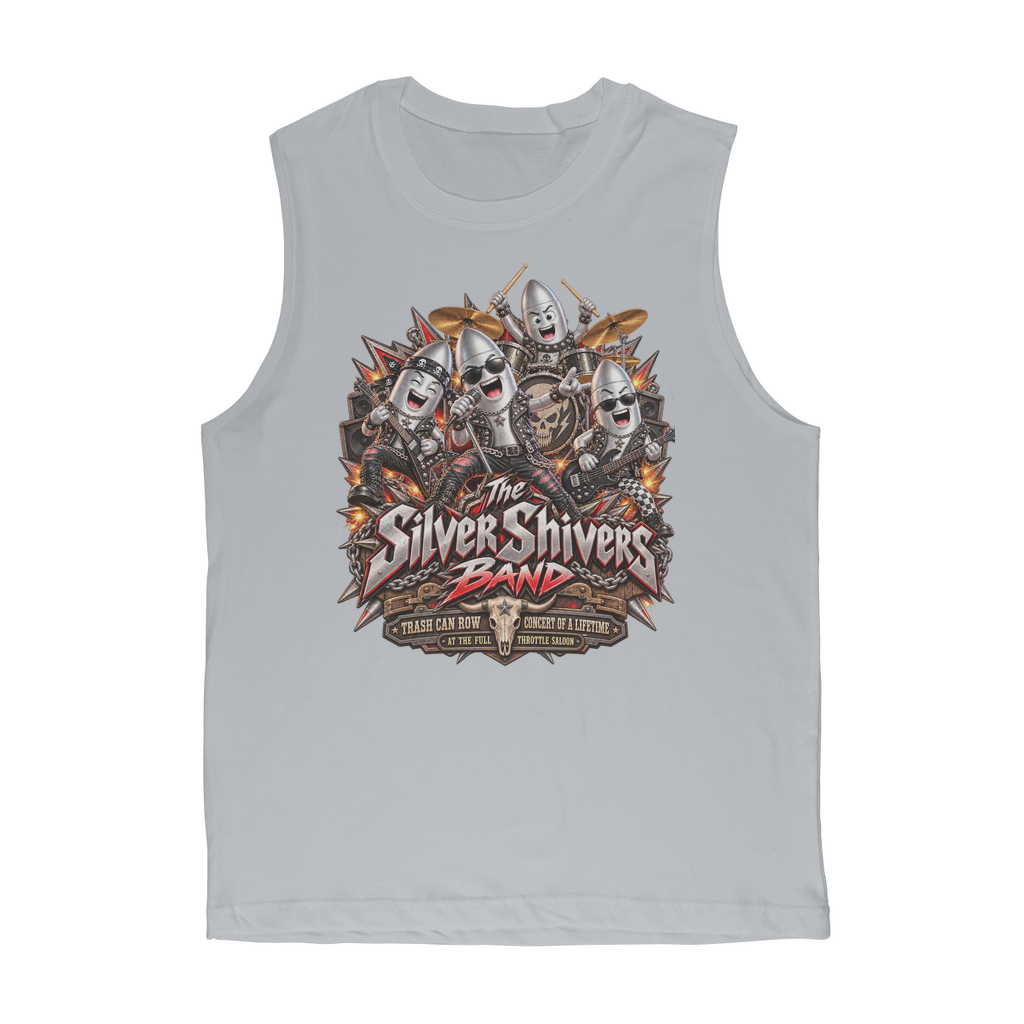 The Silver Shivers Band Classic Adult Muscle Top