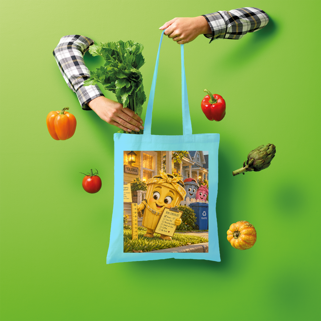 Trash Can Row Shopper Tote Bag