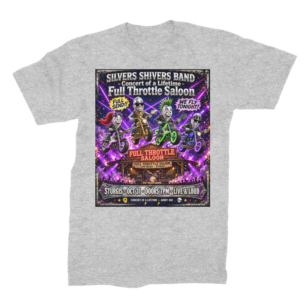 The Silver Shivers Band Unisex Cotton T-Shirt