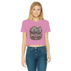 The Silver Shivers Band Classic Women's Cropped Raw Edge T-Shirt