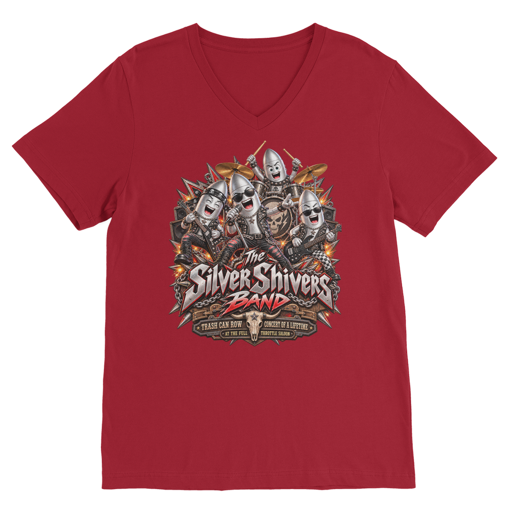 The Silver Shivers Band Premium V-Neck T-Shirt