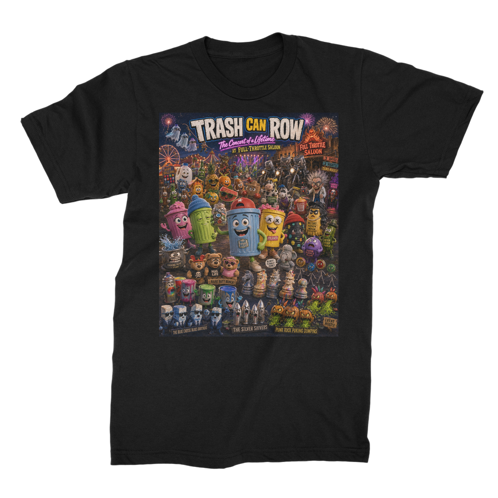 Trash Can Row: Concert for a Lifetime – Unisex Heavy Cotton T-Shirt