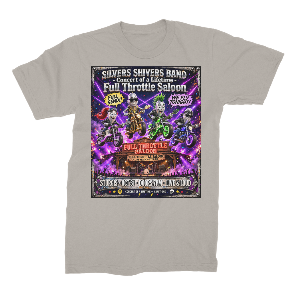 The Silver Shivers Band Unisex Cotton T-Shirt