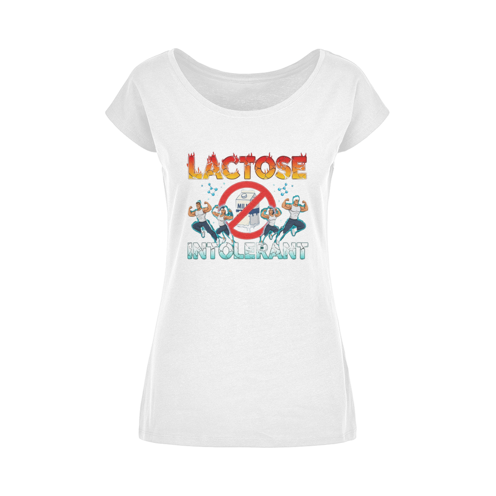 AOB Wide Neck Womens T-Shirt XS-5XL