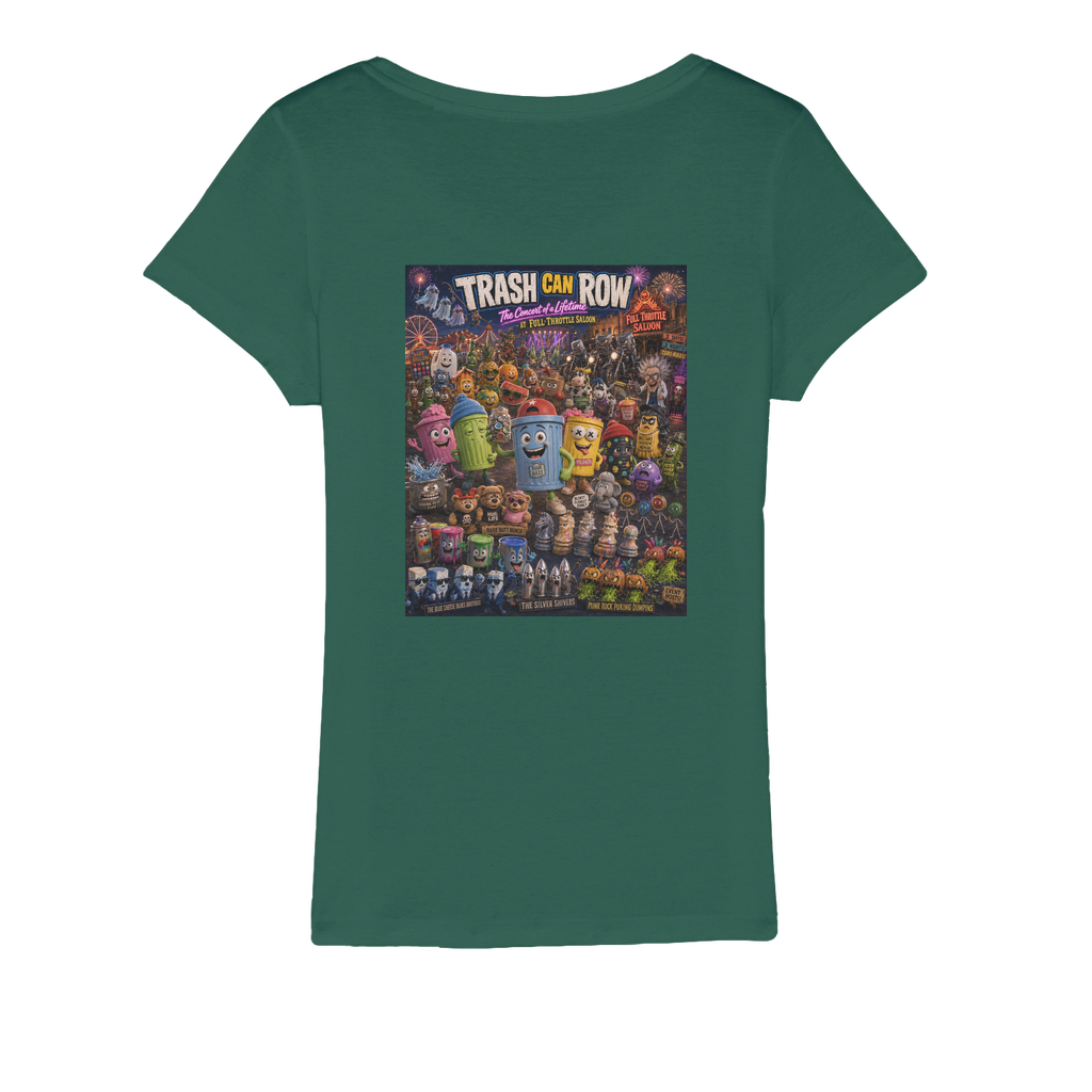 Trash Can Row CONCERT FOR A LIFETIME Organic Jersey Women's T-Shirt