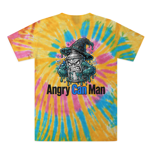ANGRY CAN MAN 2.0 Tie-Dye T-Shirt