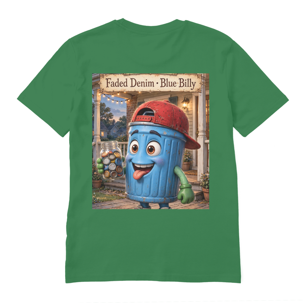 Trash Can Row Premium Organic Adult T-Shirt