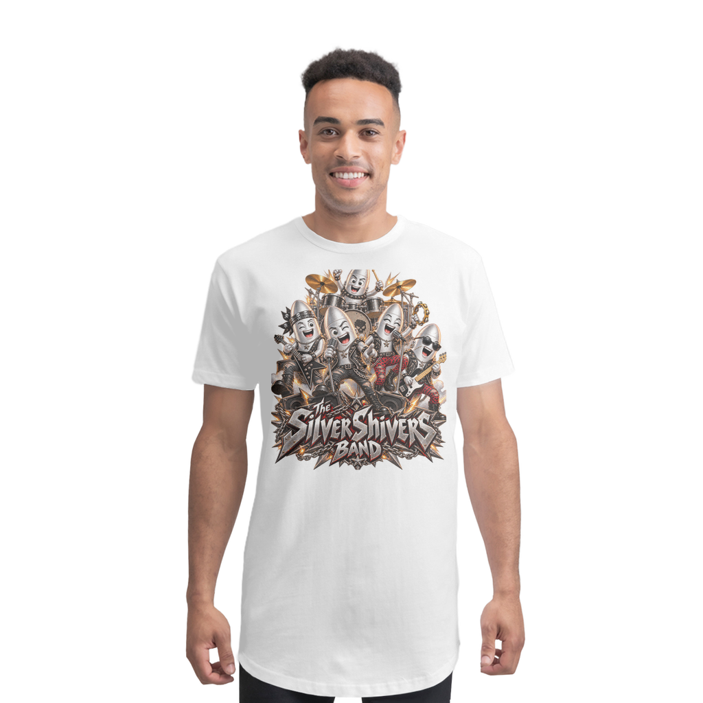 The Silver Shivers Band Premium Long Body T-Shirt