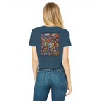 Trash Can Row: Concert for a Lifetime – Classic Women's Cropped Raw Edge T-Shirt