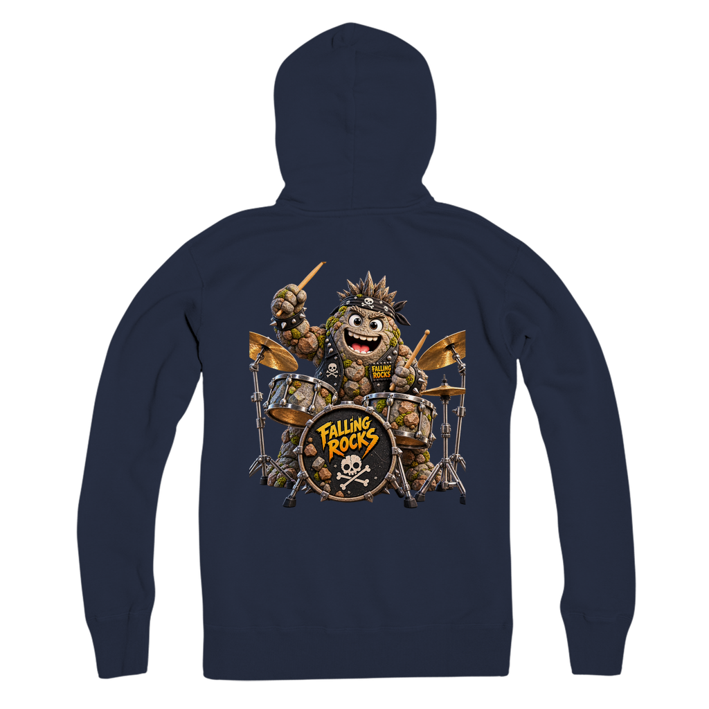 Falling Rocks COllection Premium Adult Zip Hoodie