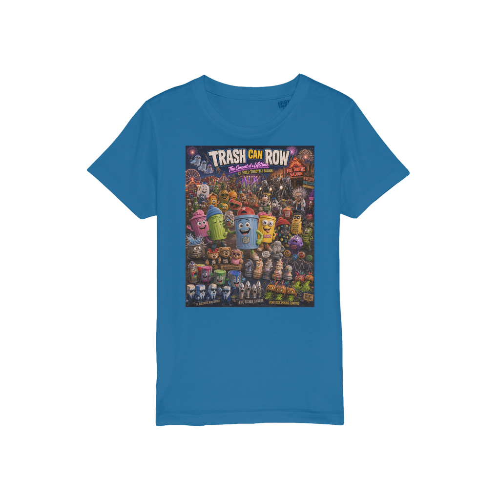 Trash Can Row CONCERT FOR A LIFETIME Organic Jersey Kids T-Shirt