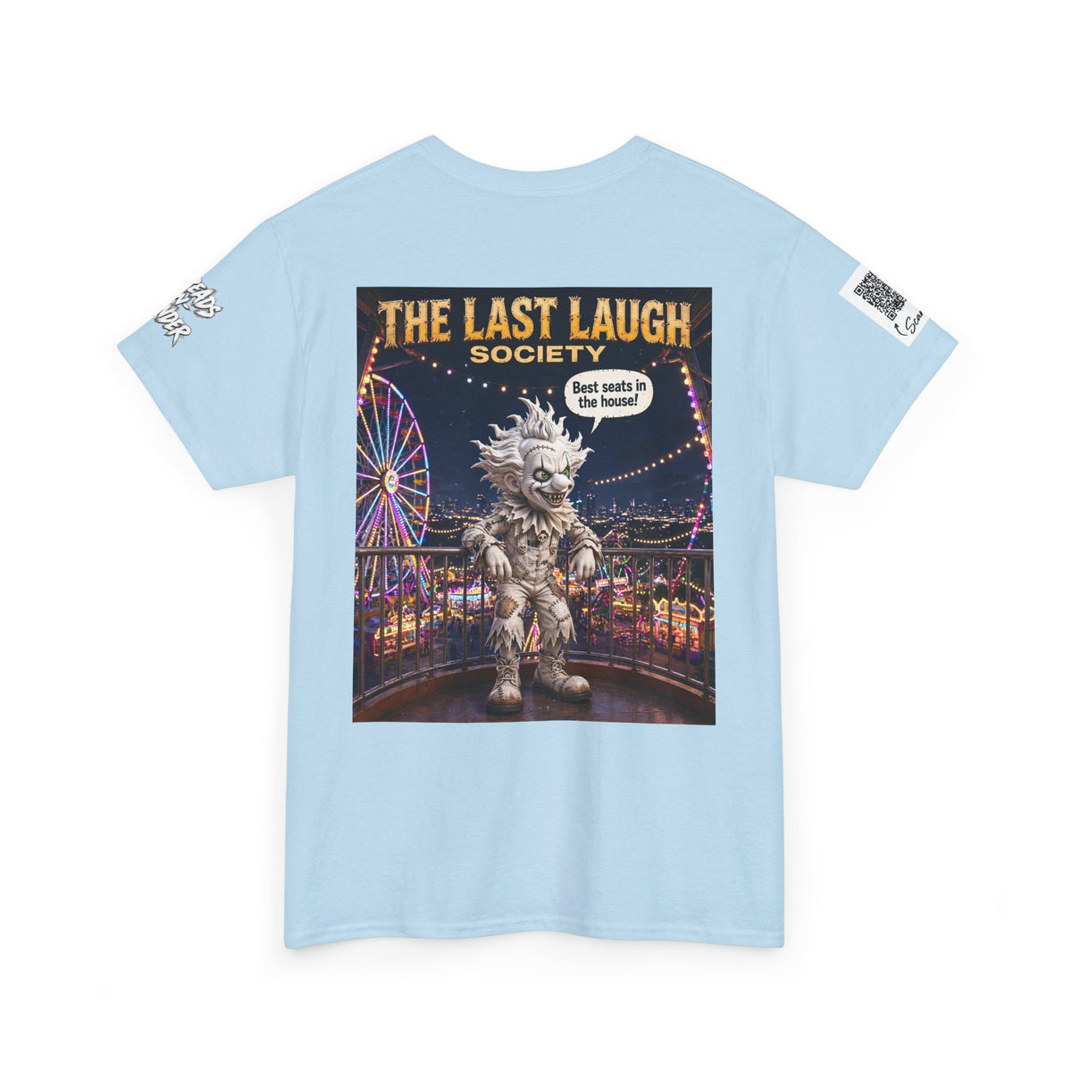 The Last Laugh Society Tee #109 — Carnival Clown Horror Graphic T-Shirt