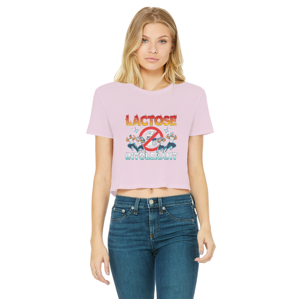 AOB Classic Women's Cropped Raw Edge T-Shirt