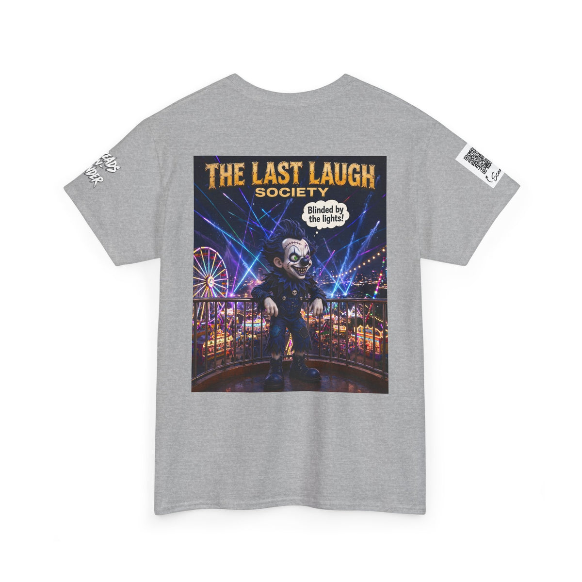 The Last Laugh Society Tee #118 — Carnival Clown Horror Graphic T-Shirt