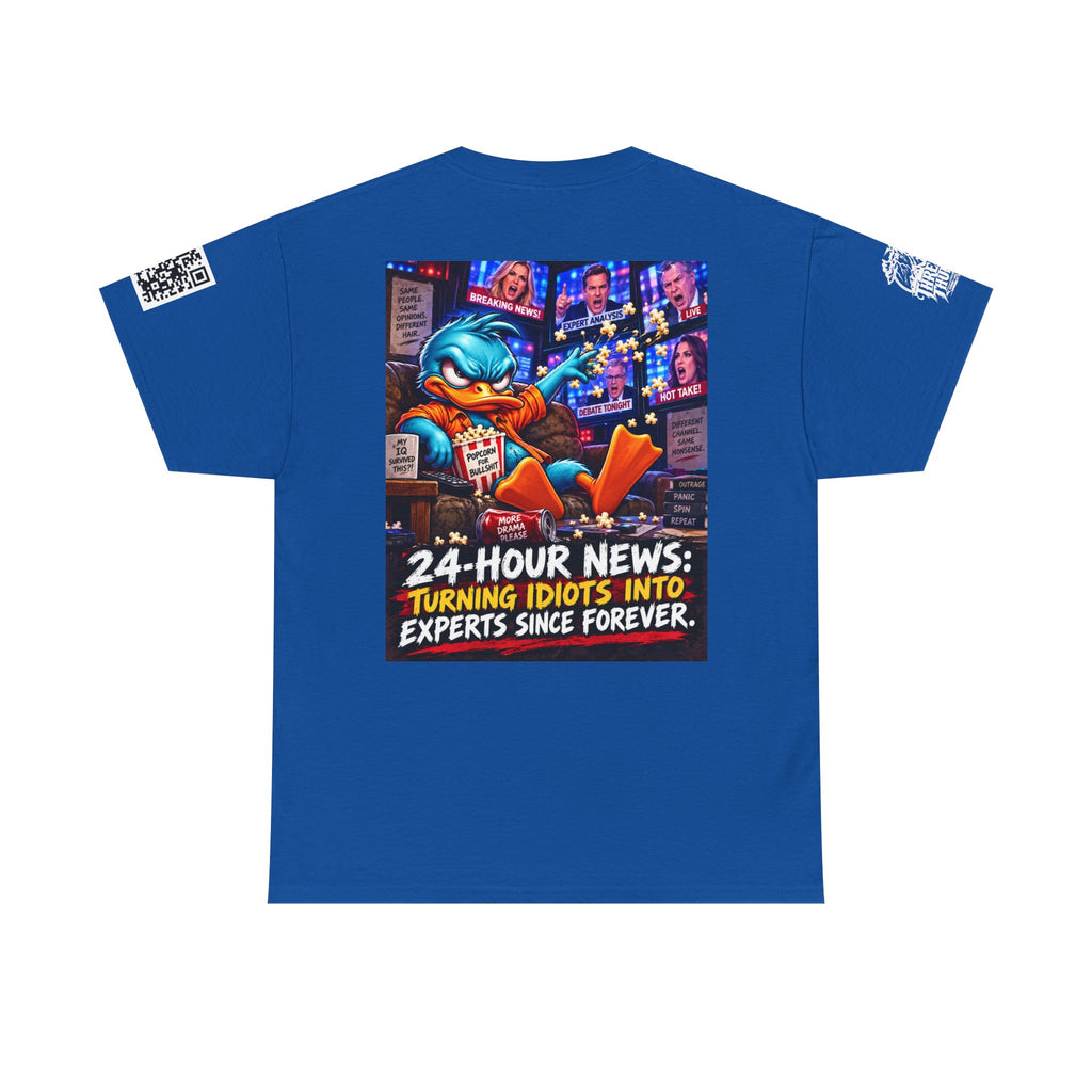 24-Hour News — Turning Idiots Into Experts Back Graphic Tee