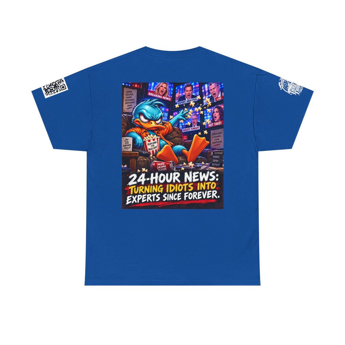 24-Hour News — Turning Idiots Into Experts Back Graphic Tee