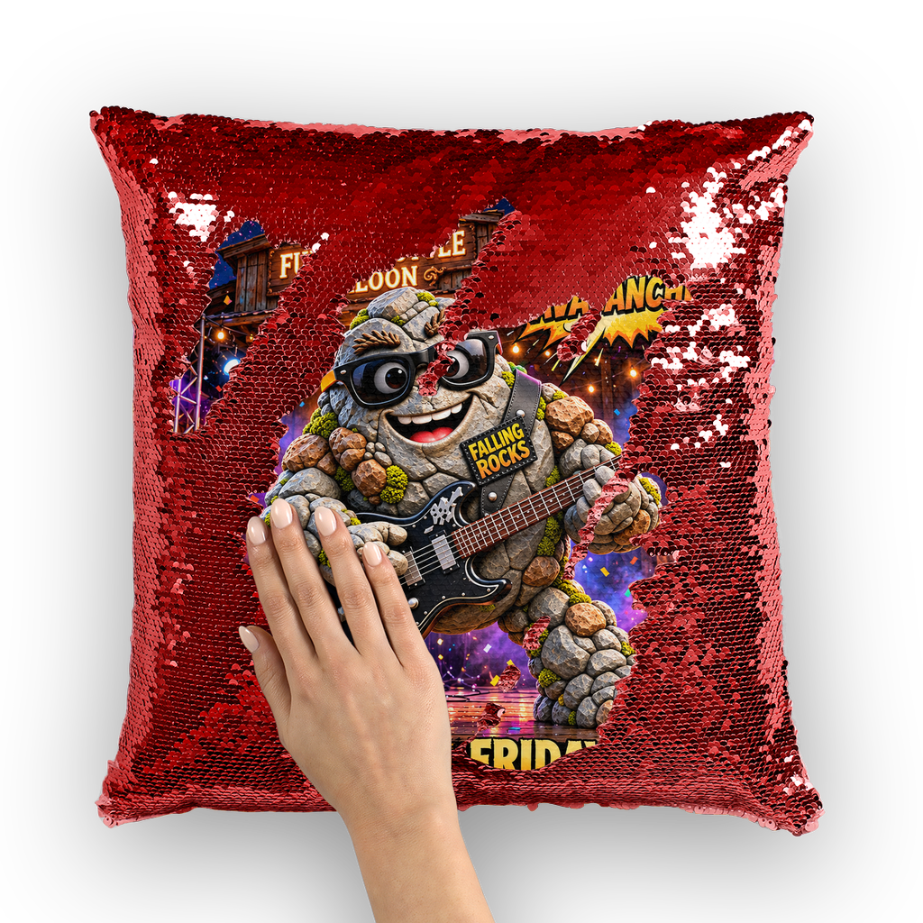 Falling Rocks COllection Sequin Cushion Cover