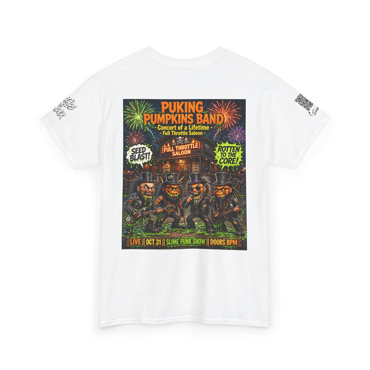 The Puking Pumpkins Band #5 — Concert of Life - Horror Graphic T-Shirt