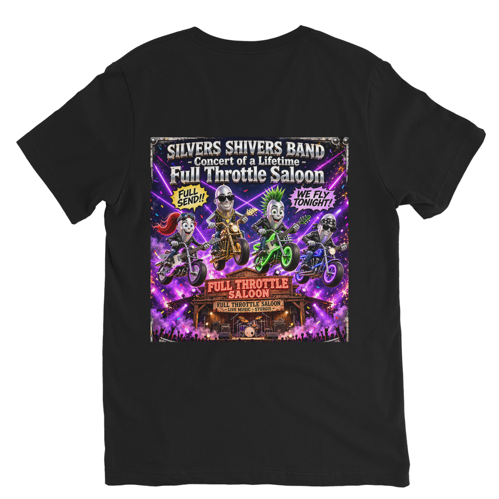 The Silver Shivers Band Classic V-Neck T-Shirt