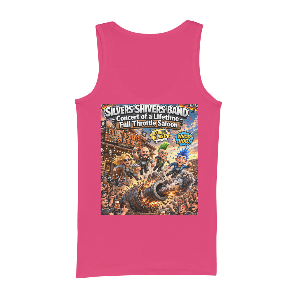 The Silver Shivers Band Organic Jersey Womens Tank Top