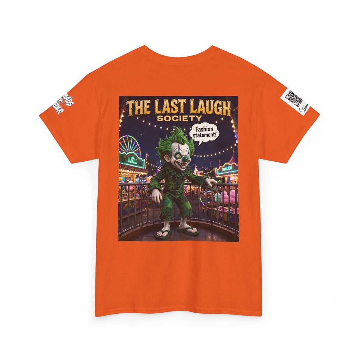 The Last Laugh Society Tee #141 — Carnival Clown Horror Graphic T-Shirt