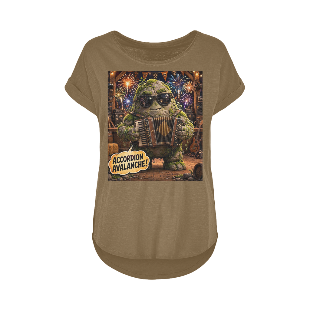 Falling Rocks COllection Women's Long Slub T-Shirt XS-5XL