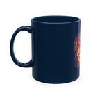 Skull Clash Ceramic Mug — Vintage Rock Tattoo Coffee Cup