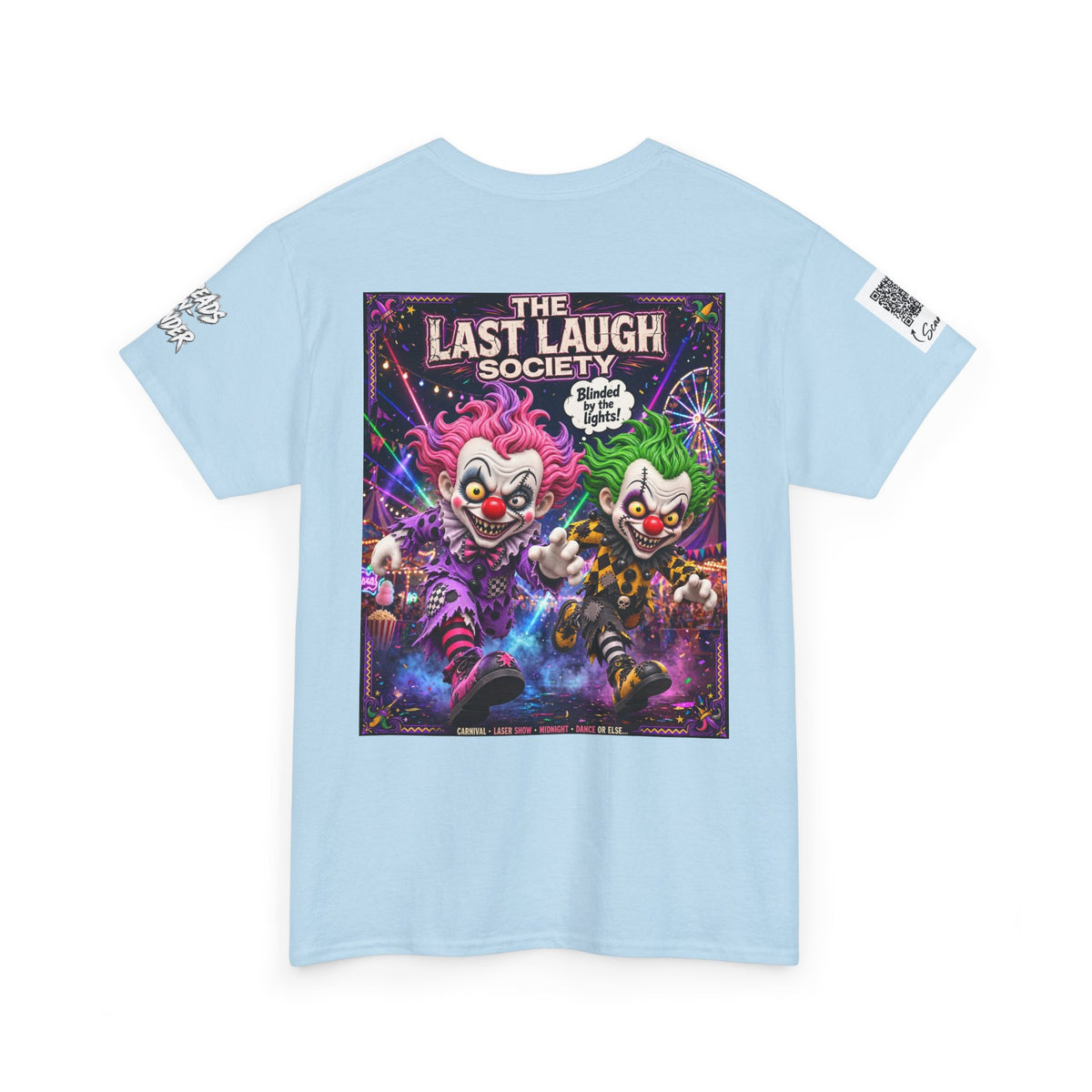 The Last Laugh Society Tee #138 — Carnival Clown Horror Graphic T-Shirt